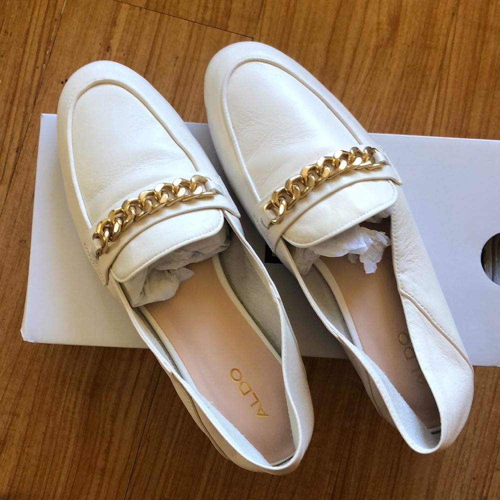 ALDO Brand New Gemona shoes in cream size us9 - Picture 1 of 5